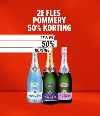Kies en mix je favoriete pommery: nu 2e fles halve prijs